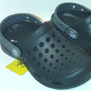 Joybees - Toddler Harper Slip-on Apparel Water Shoes Black/Charcoal - Size 4/5